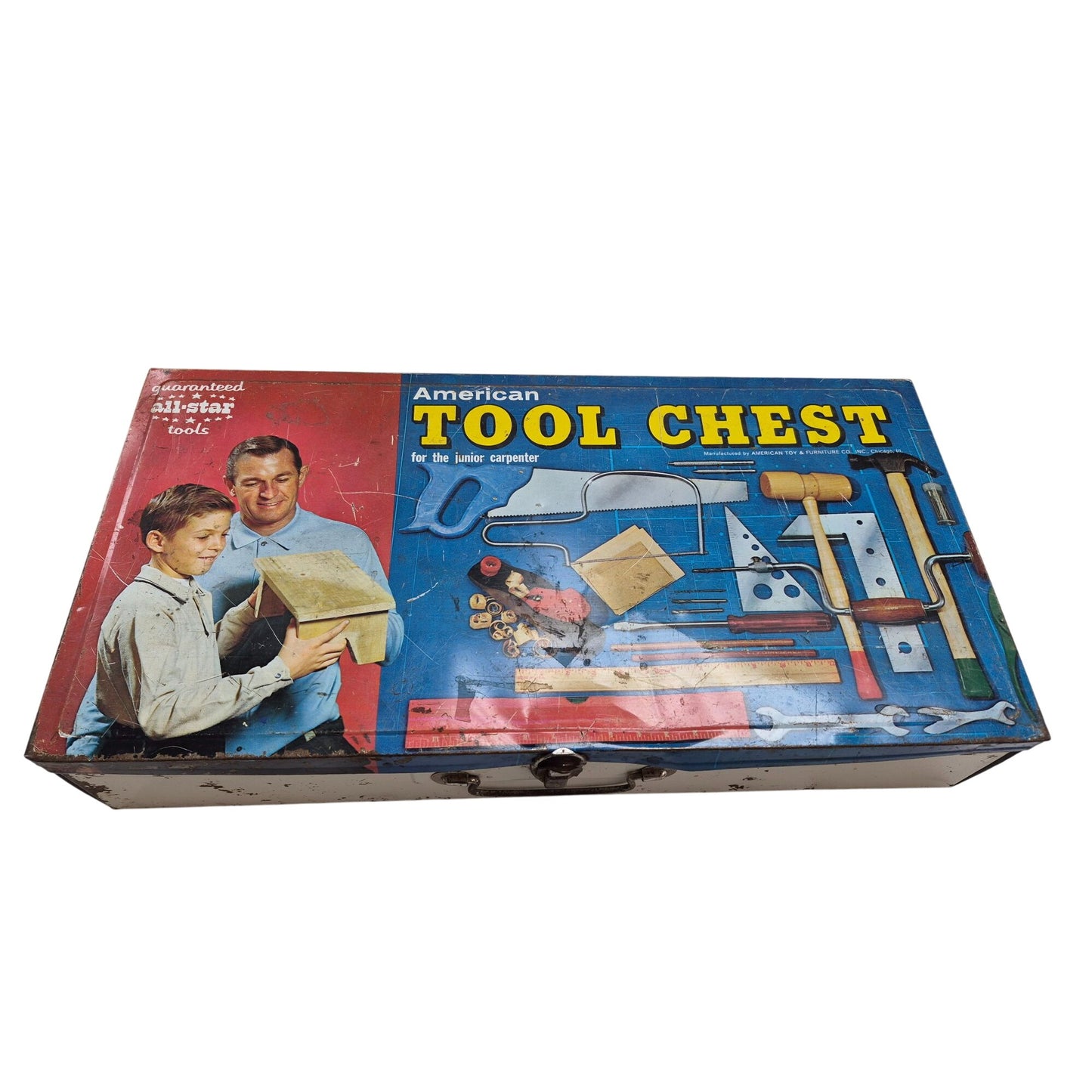 Vintage American Tool Chest Junior Carpenter Empty Collector