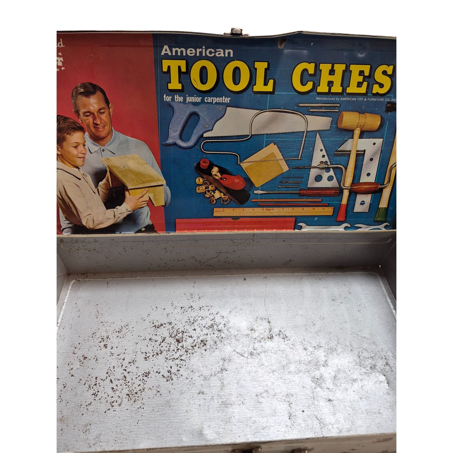 Vintage American Tool Chest Junior Carpenter Empty Collector