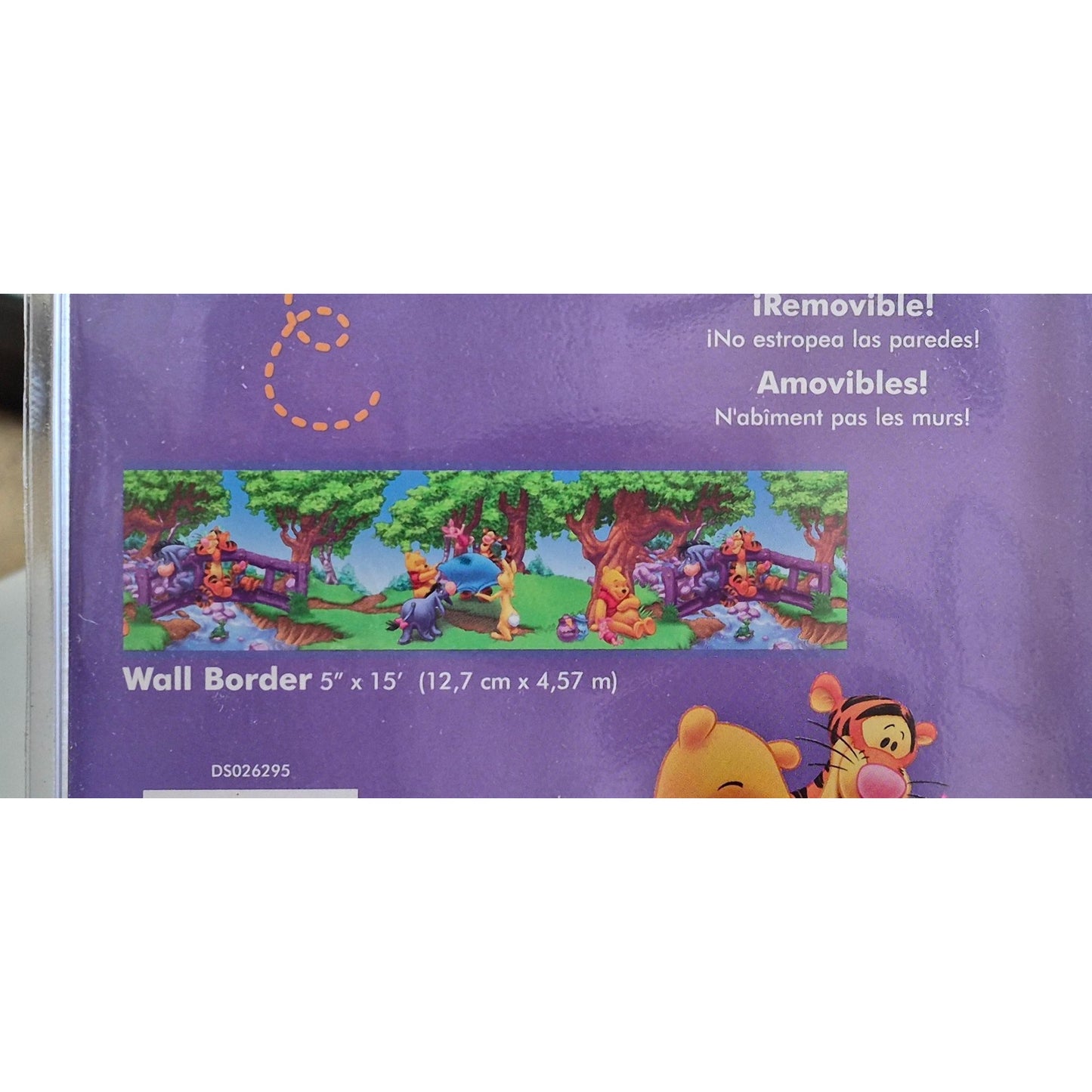 Winnie The Pooh Self-Stick Wall Border 5" X 15' Removable & Reusable