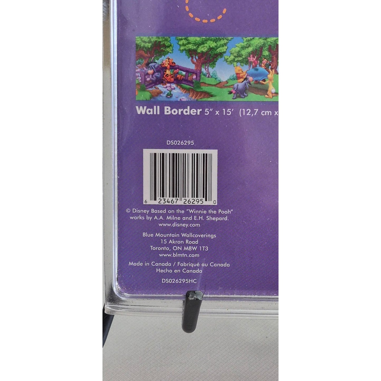 Winnie The Pooh Self-Stick Wall Border 5" X 15' Removable & Reusable