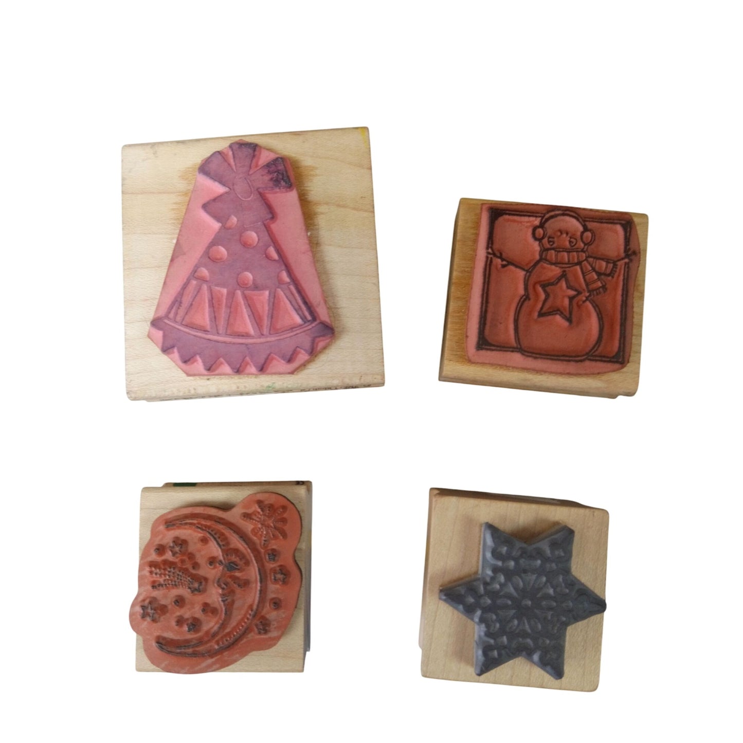 Holiday-Themed Rubber Stamps
