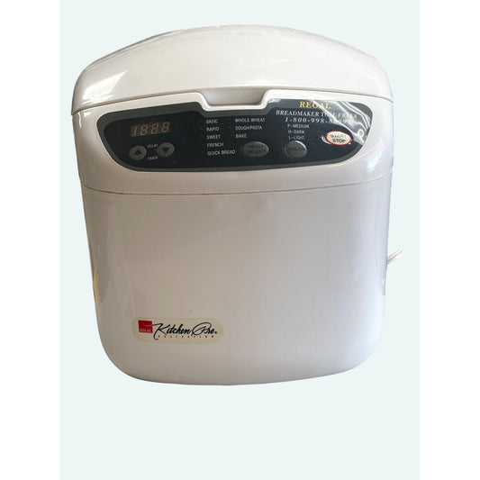Regal Kitchen Pro #K6725 Breadmaker w Manual & Cookbook 2lb Loaf