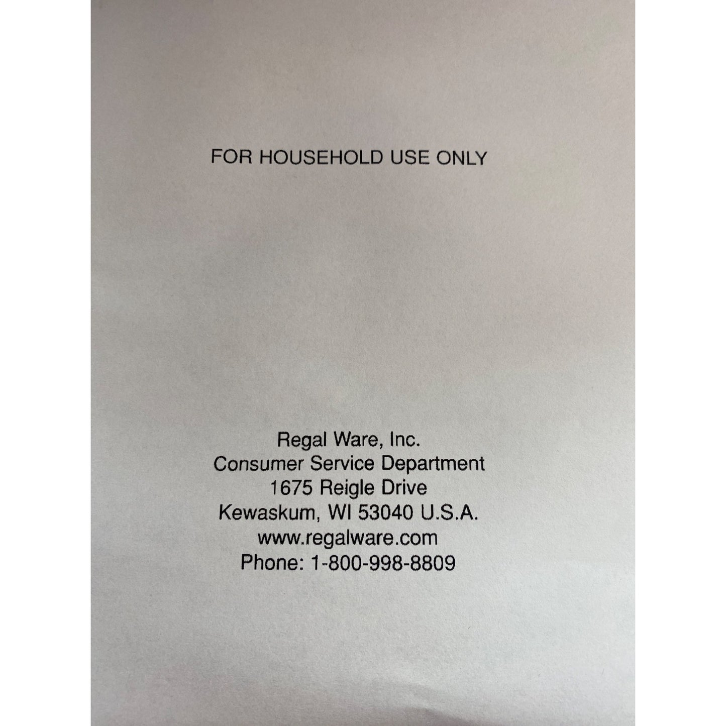 Regal Kitchen Pro #K6725 Breadmaker w Manual & Cookbook 2lb Loaf