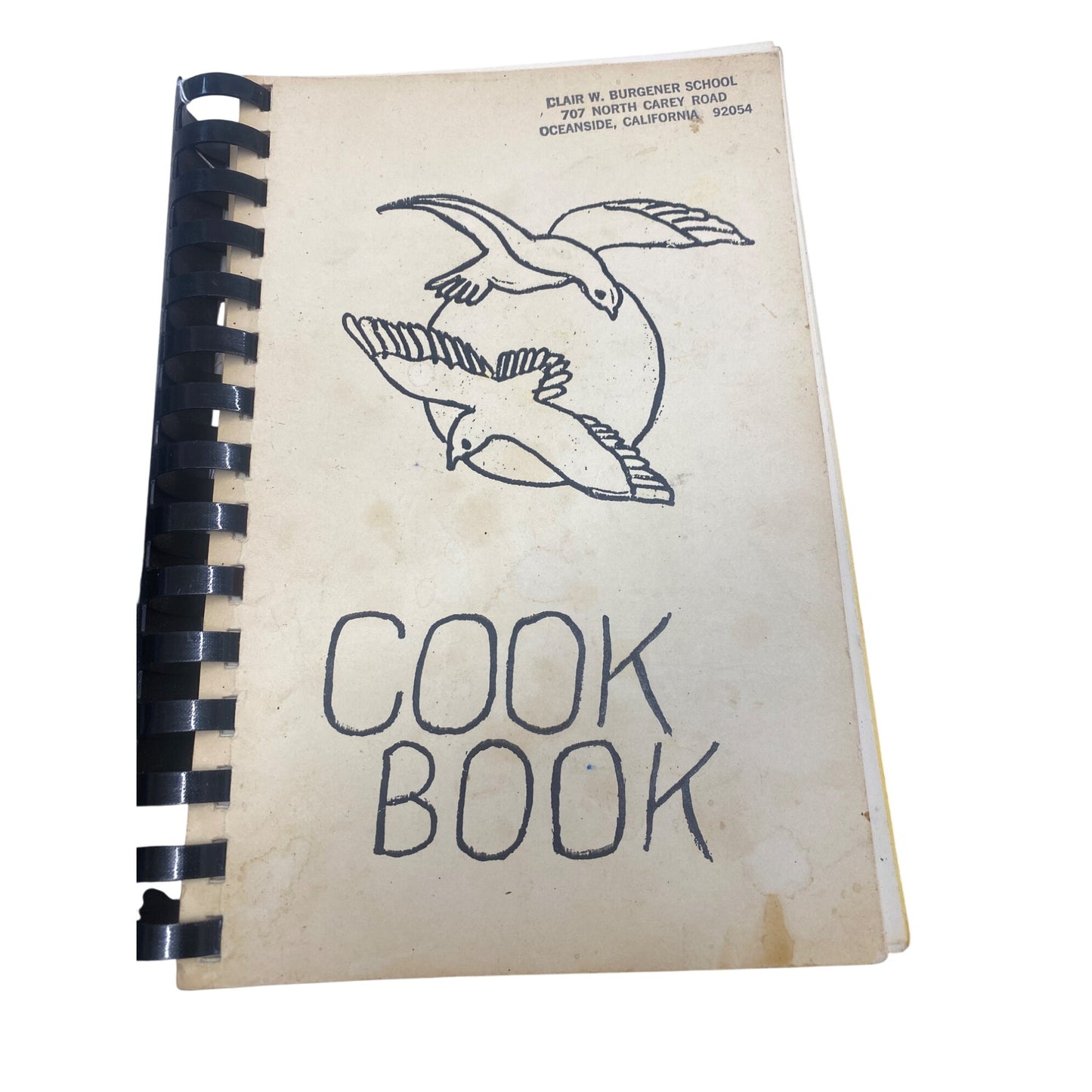 Vintage Clair W. Burgener School Cook Book