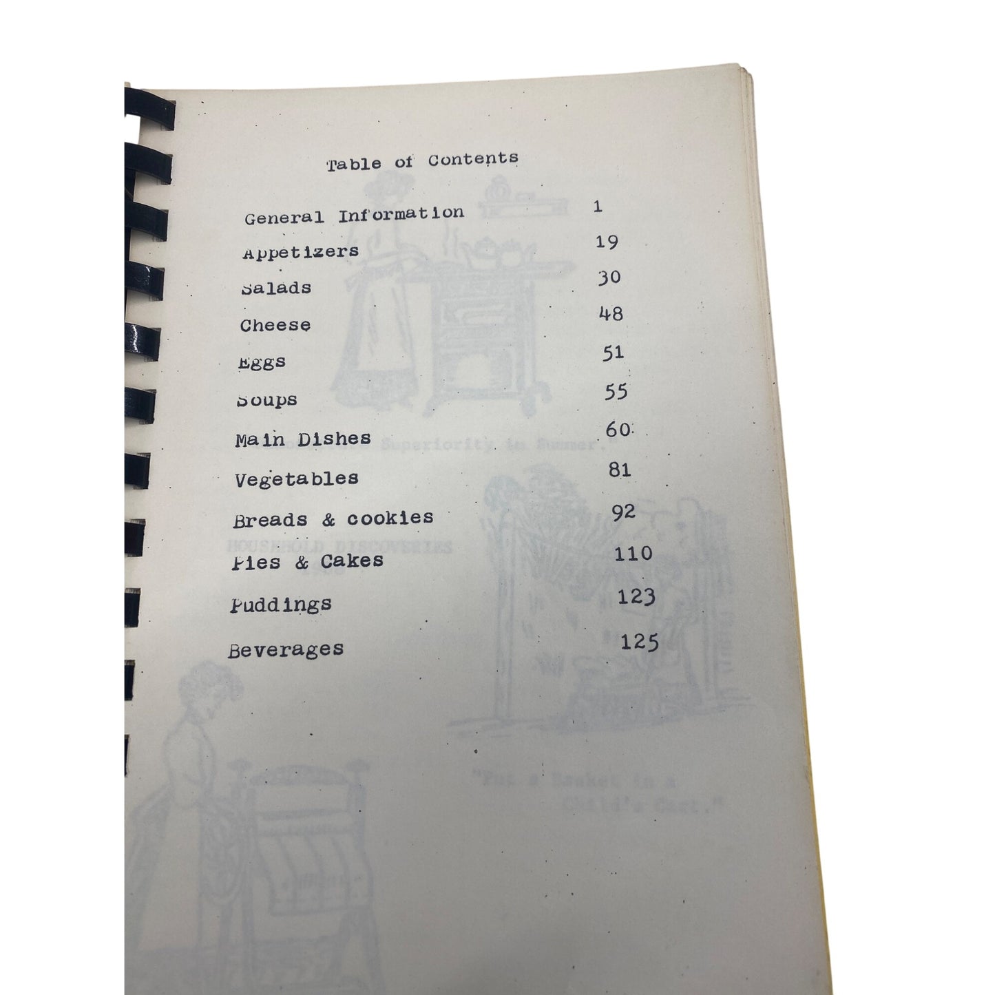 Vintage Clair W. Burgener School Cook Book