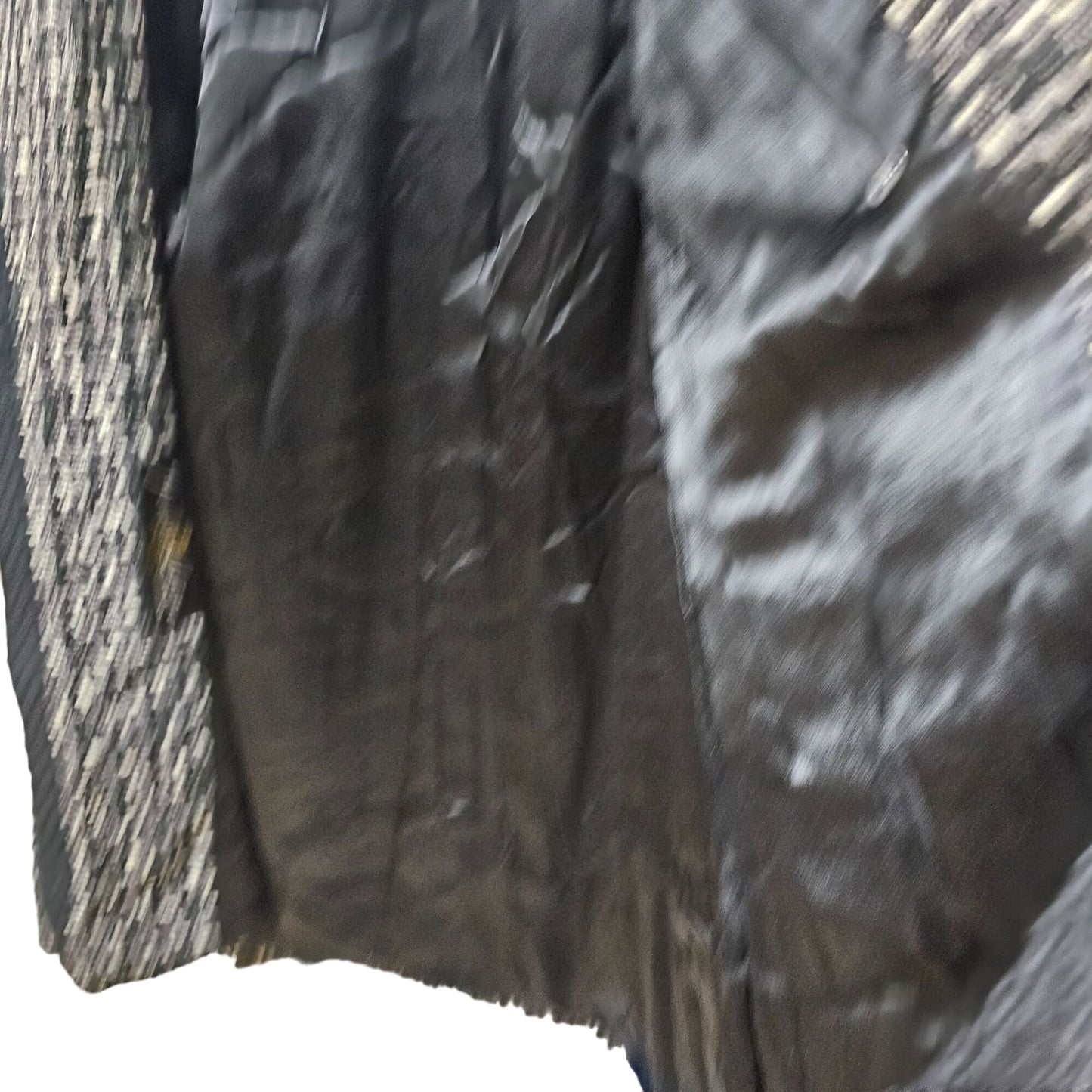 Joseph Stein Original Womens Tweed Coat With Knit Collar Small / Med