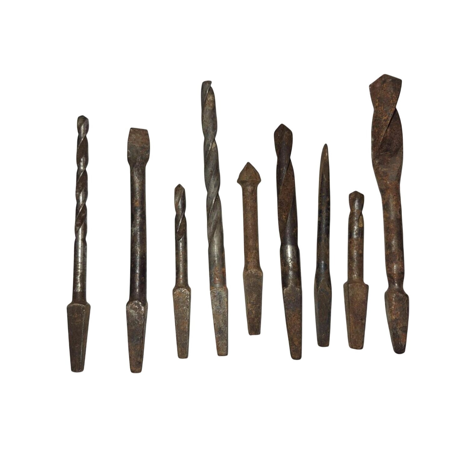 Vintage Mixed Drill Bit Set For Metal & Woodworking