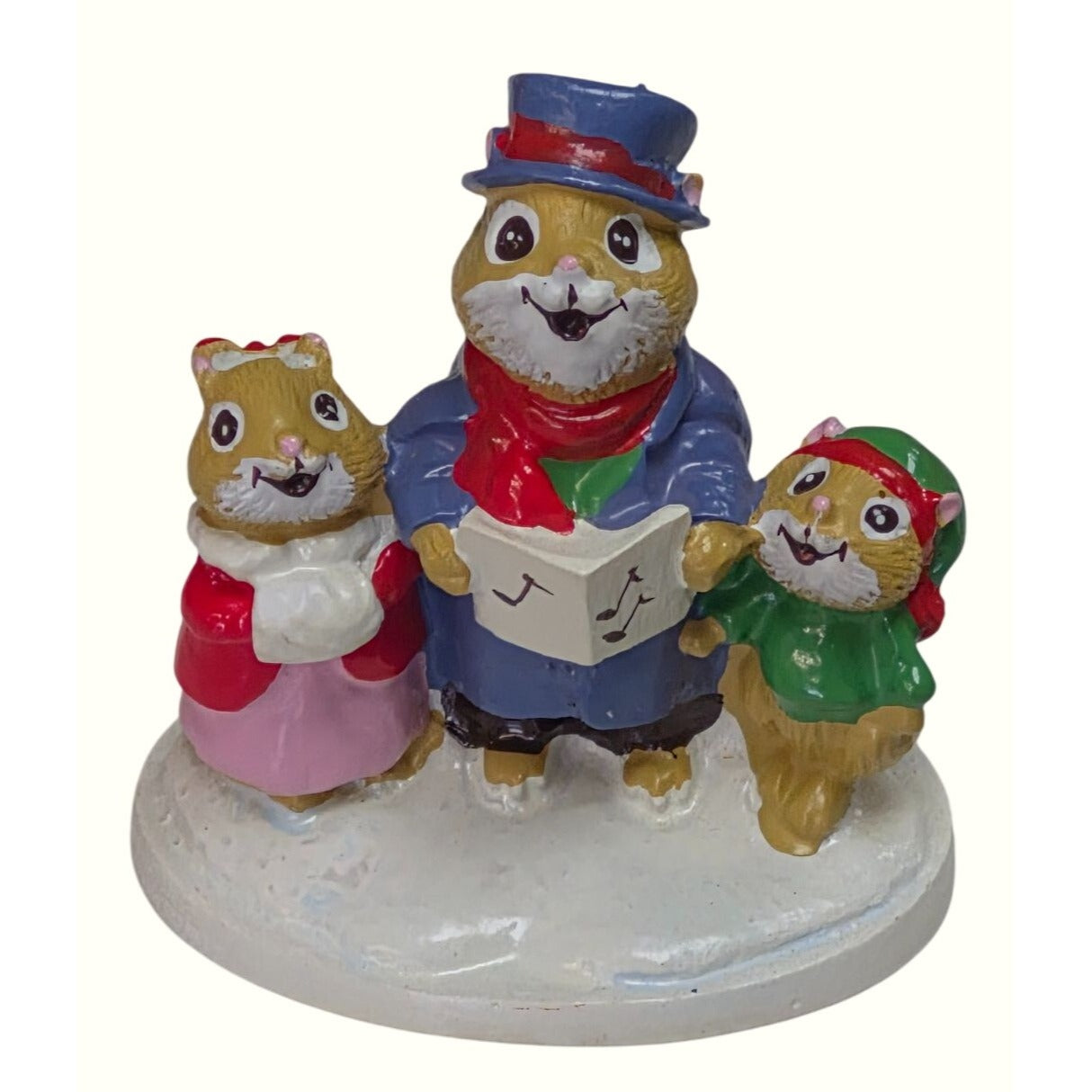 Avon Forest Friends Carolling Trio Mini Figurine The Gift Collection