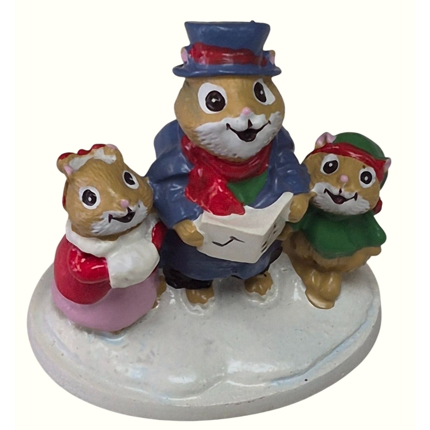 Avon Forest Friends Carolling Trio Mini Figurine The Gift Collection