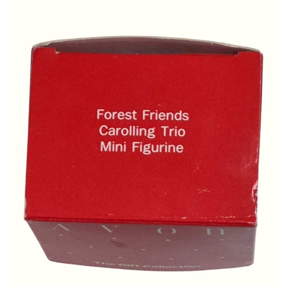 Avon Forest Friends Carolling Trio Mini Figurine The Gift Collection