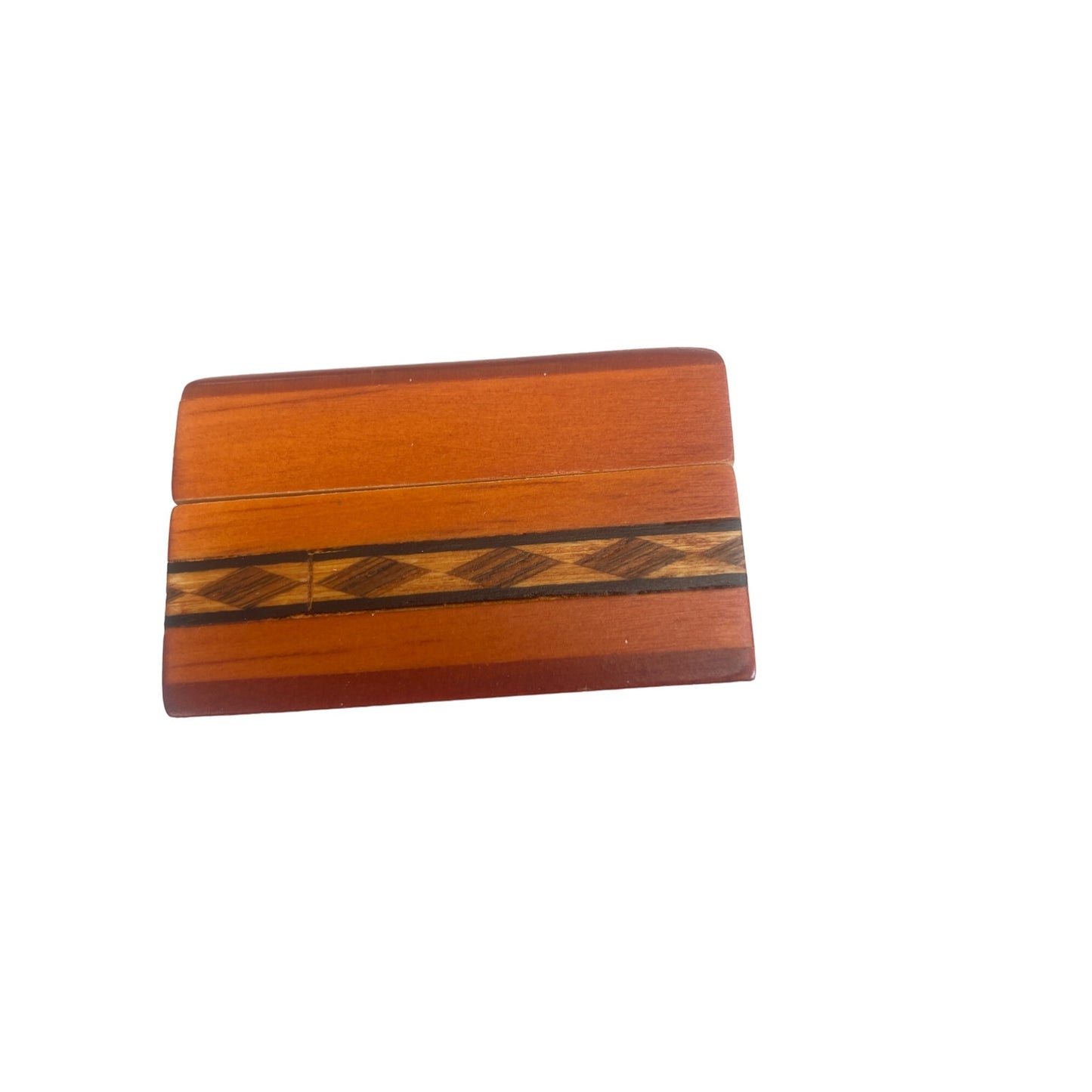 Black Hills SD Wooden Trinket Box With Hinged Lid & Black Lining