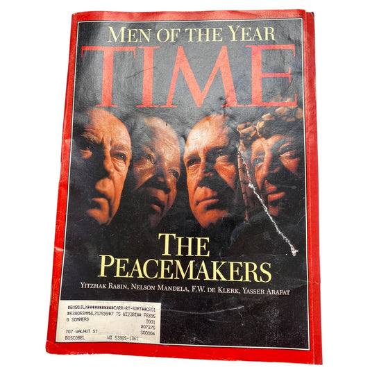 Vintage 1993 Time Magazine Men of the Mandela