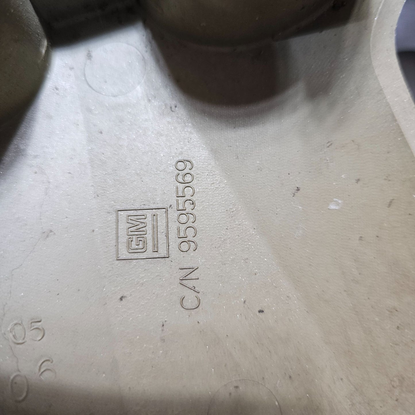 Pontiac 16" Silver Plastic Wheel Hub Caps Two