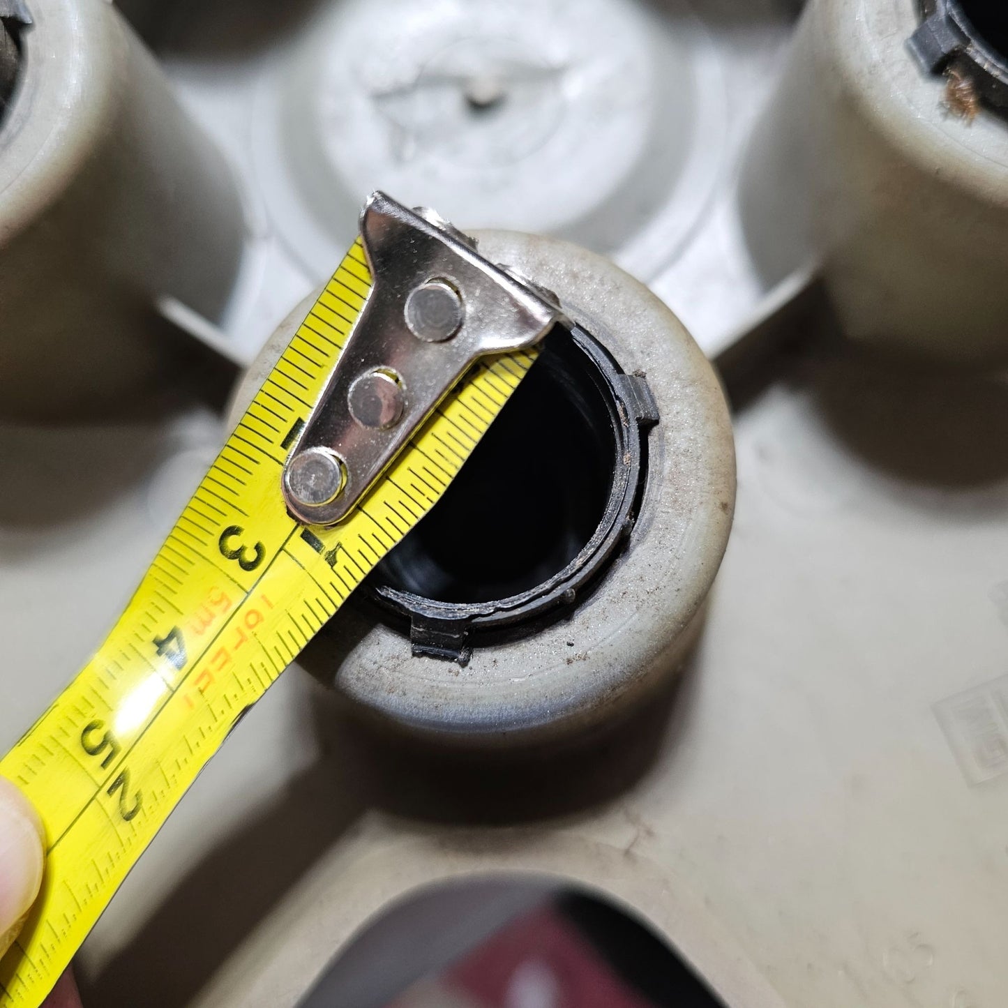 Pontiac 16" Silver Plastic Wheel Hub Caps Two