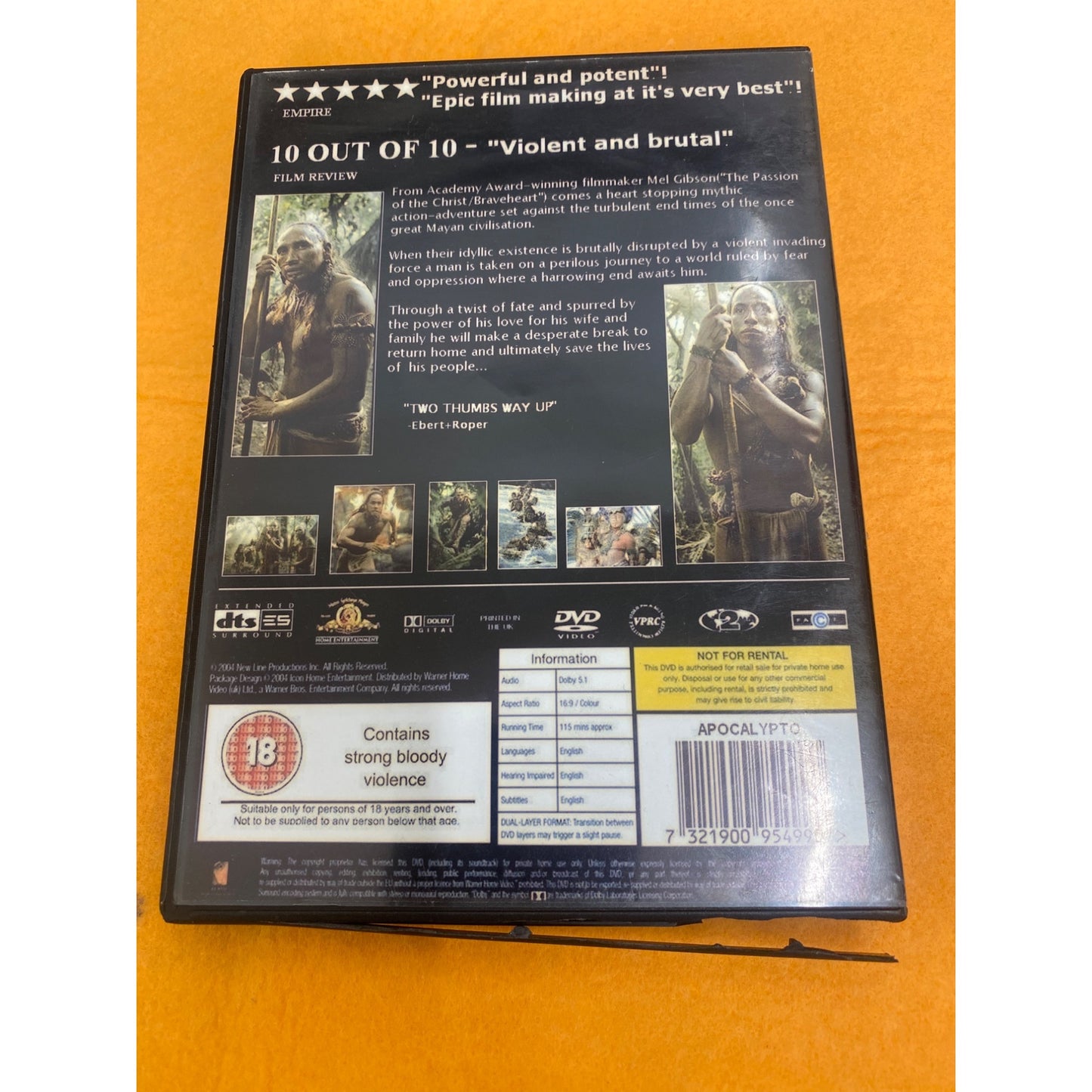 Mel Gibsons Apocalypto Widescreen Unrated DVD Version