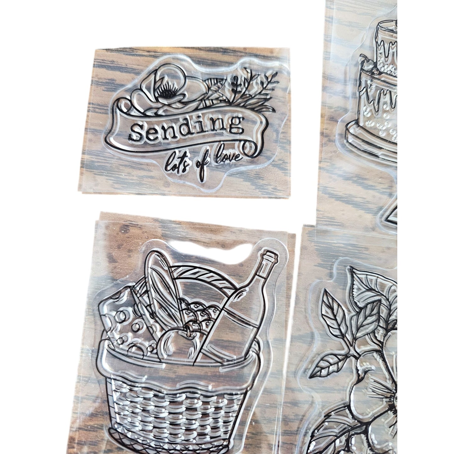 Sending Love Cake Picnic Basket Flowers Thanks