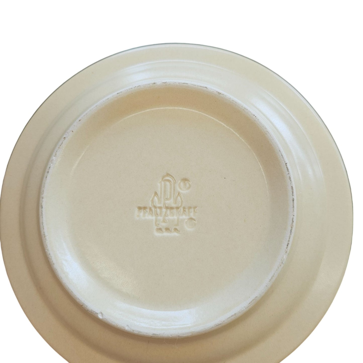 Vintage Pfaltzgraff Brown Floral Stoneware Salad Plates 7" Set of 2 USA