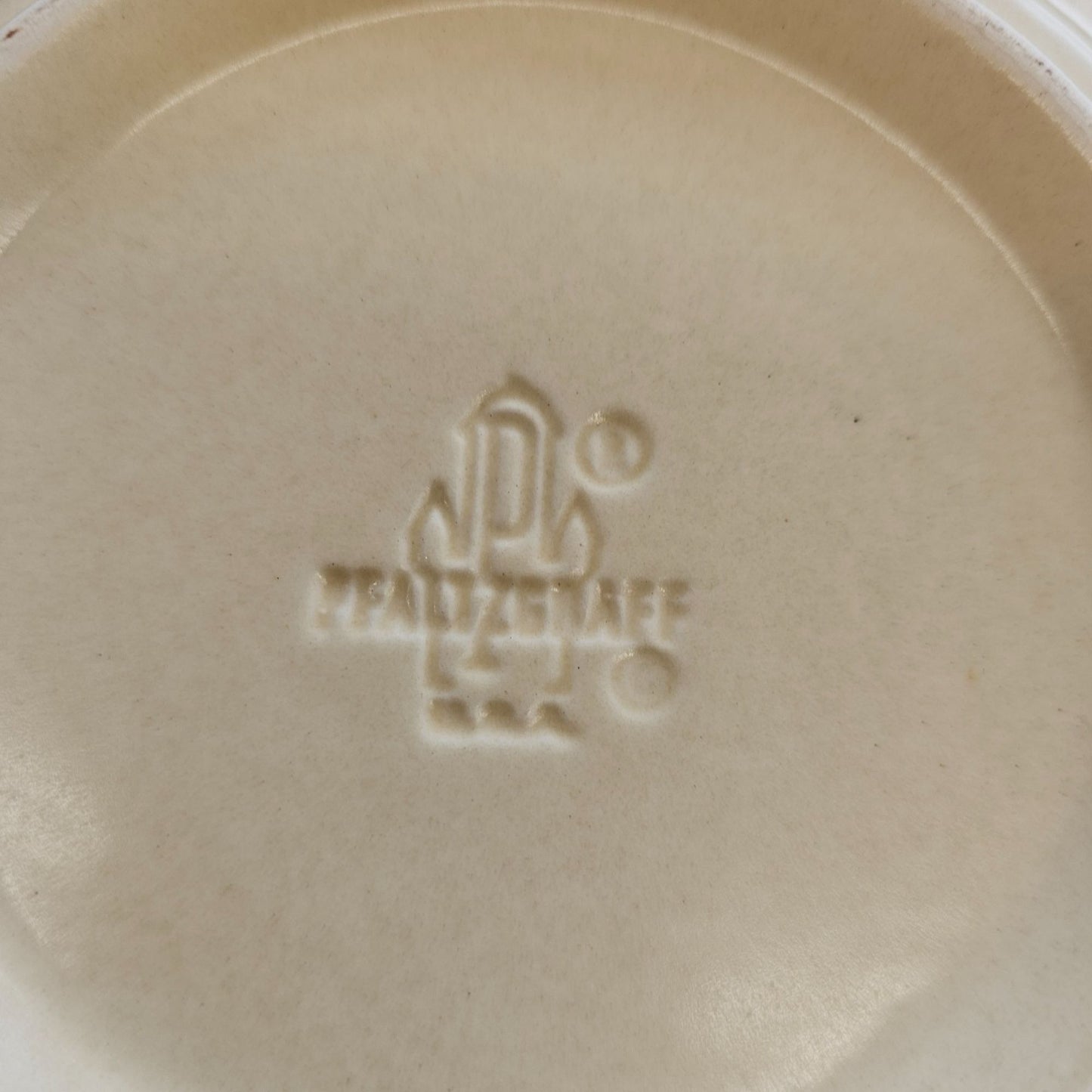 Vintage Pfaltzgraff Brown Floral Stoneware Salad Plates 7" Set of 2 USA