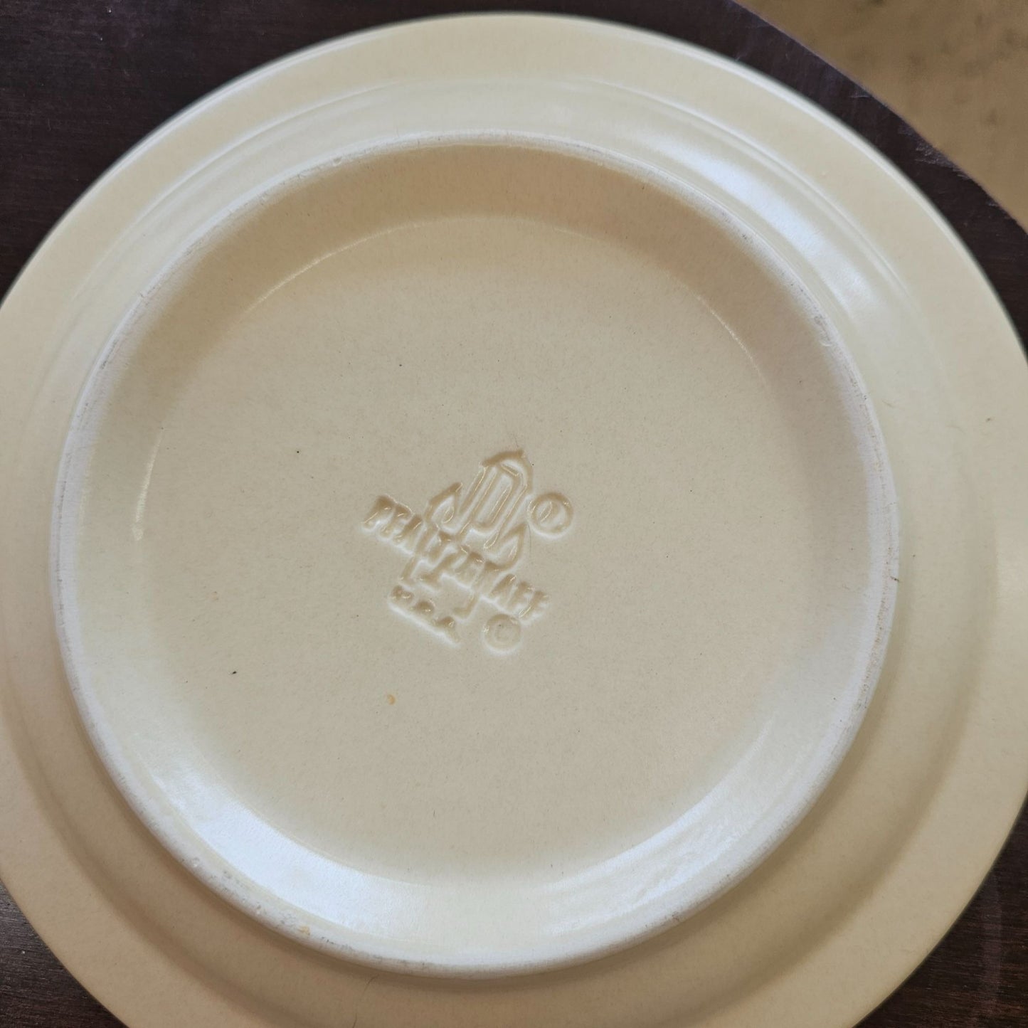 Vintage Pfaltzgraff Brown Floral Stoneware Salad Plates 7" Set of 2 USA