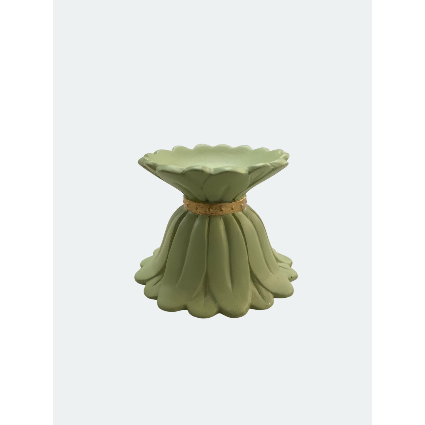 Seasons Treasures Egg Collection Floral Bouquet 1994 Decorative Yellow & Green Egg With Stand By M. Zagata