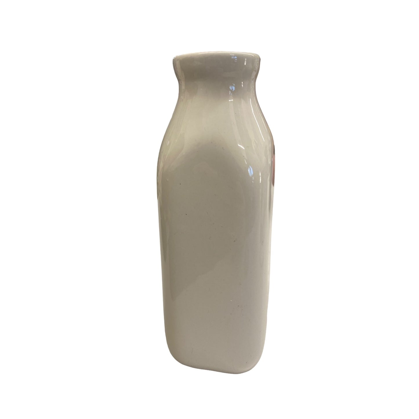 Ceramic White Milk Bottle Vase