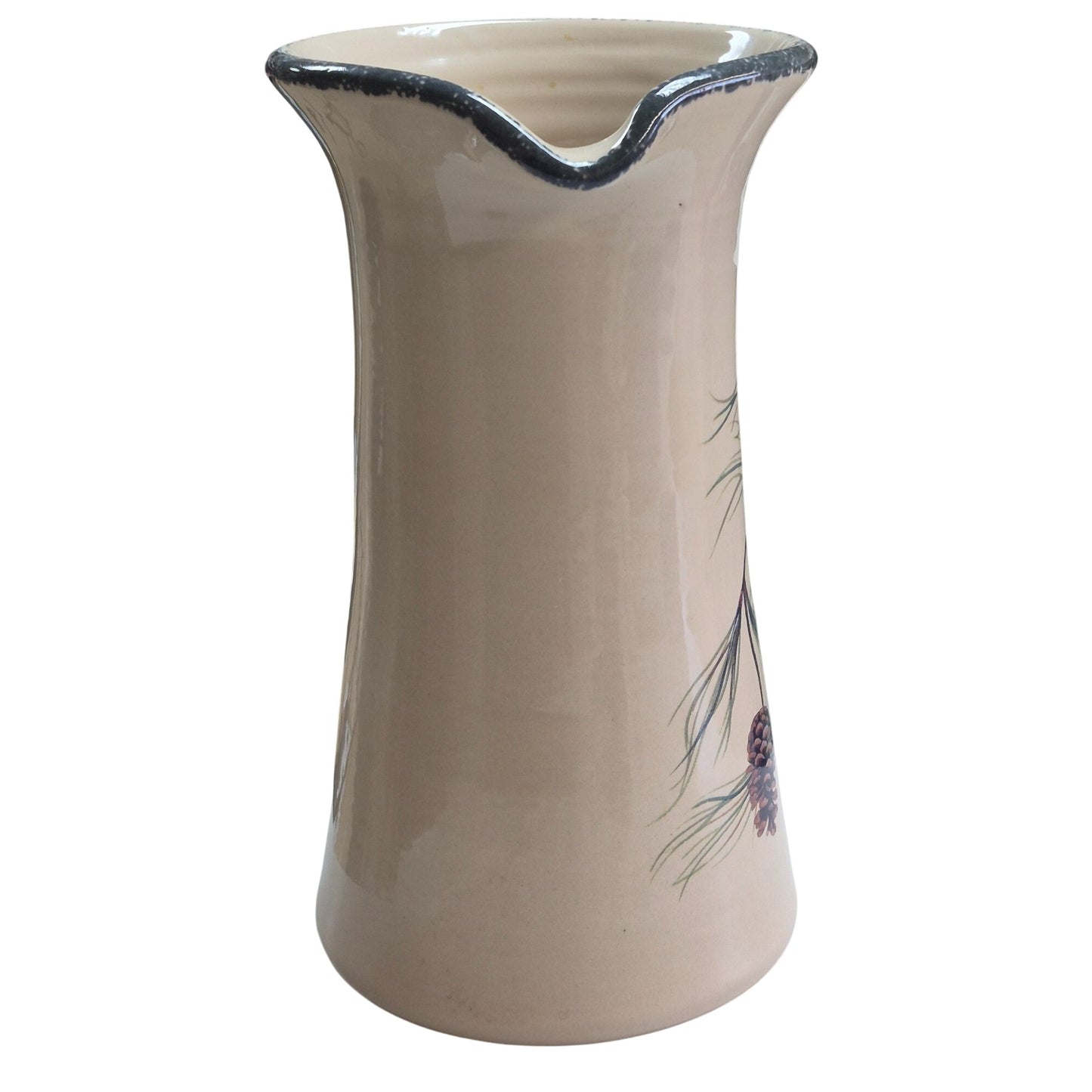 Home & Garden Party Northwoods Pinecone Stoneware Pitcher