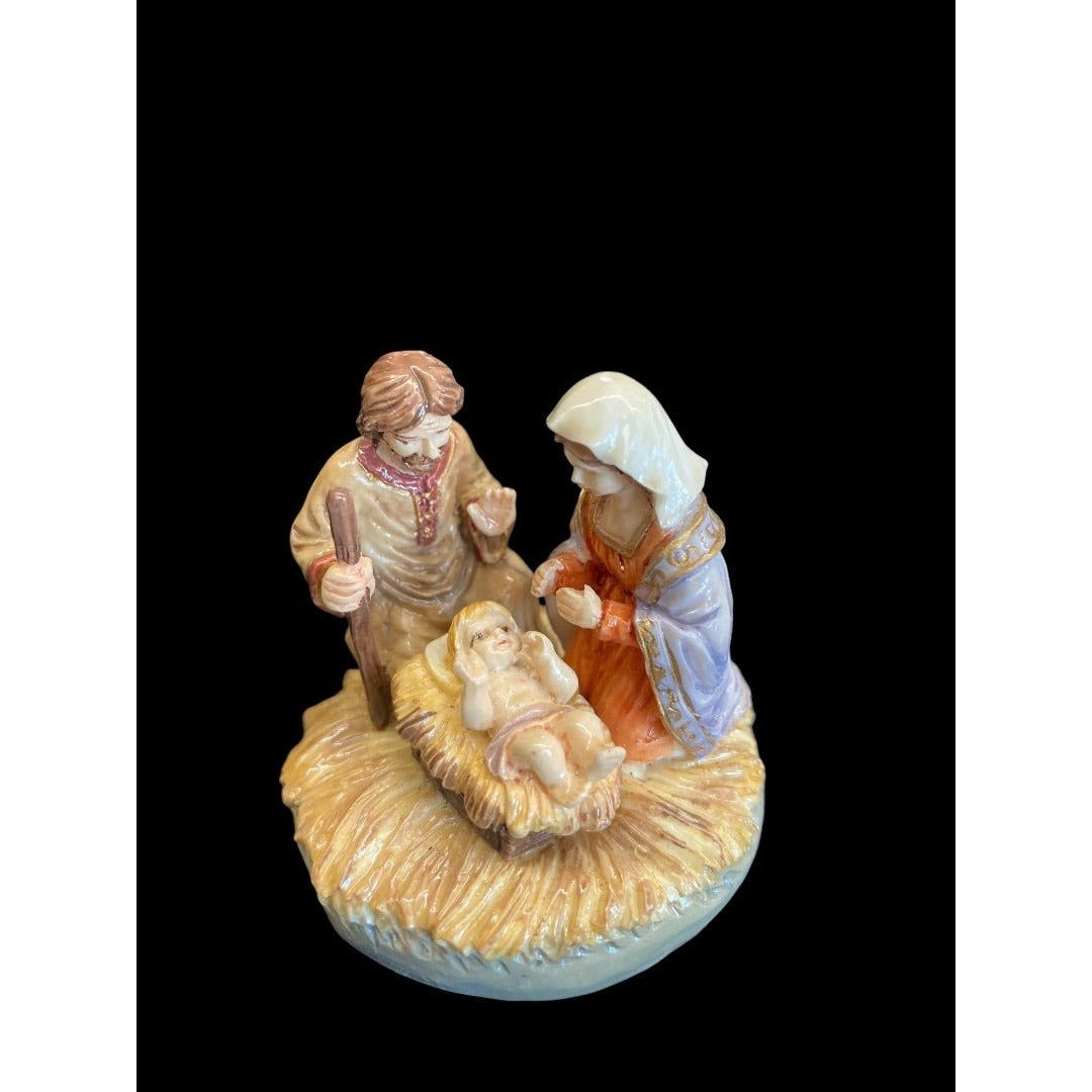 Vintage Lefton Holy Family Miniature Nativity Scene 1991