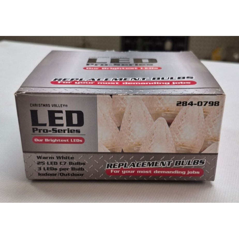 Christmas Valley LED Pro-Series 24-Pack C7 Replacement Bulbs Screw Base