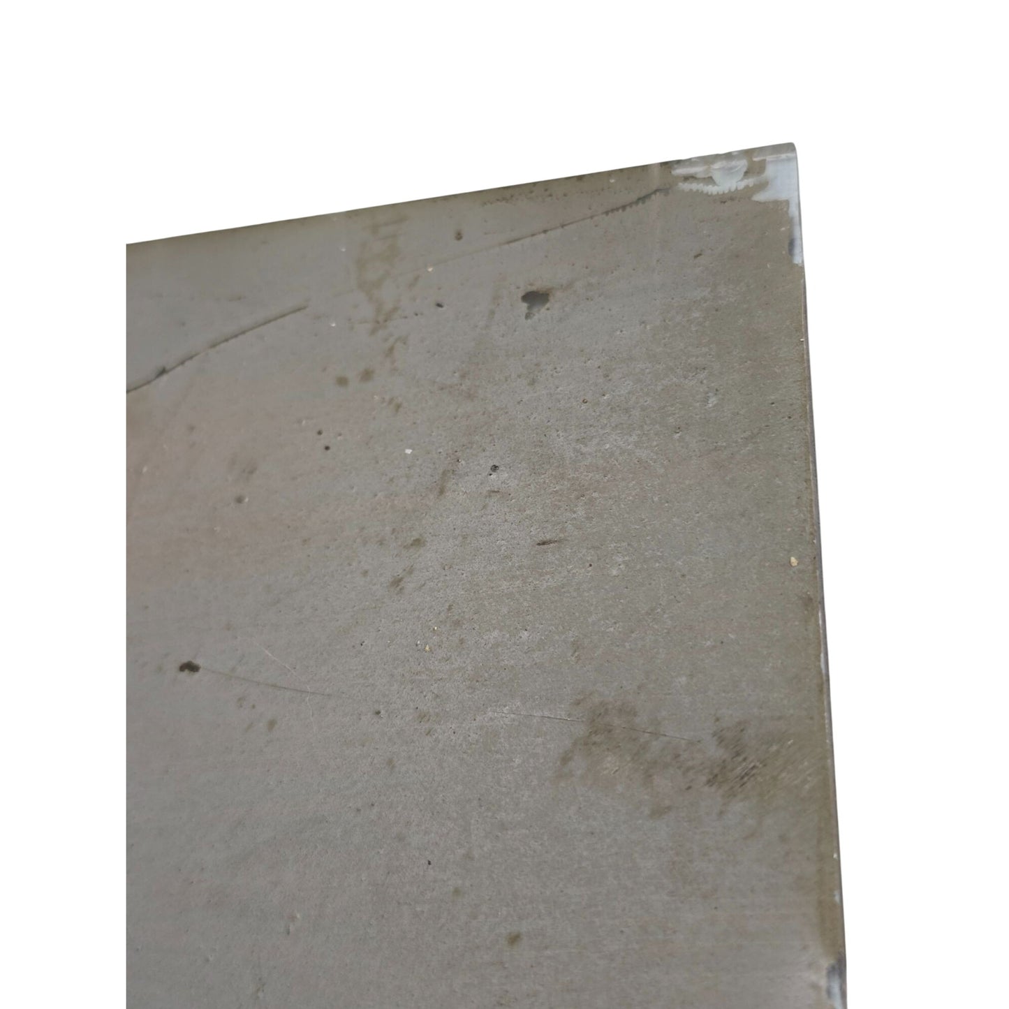 Vintage Castle Tower Reverse Oil Painting on Glass in Wood Frame