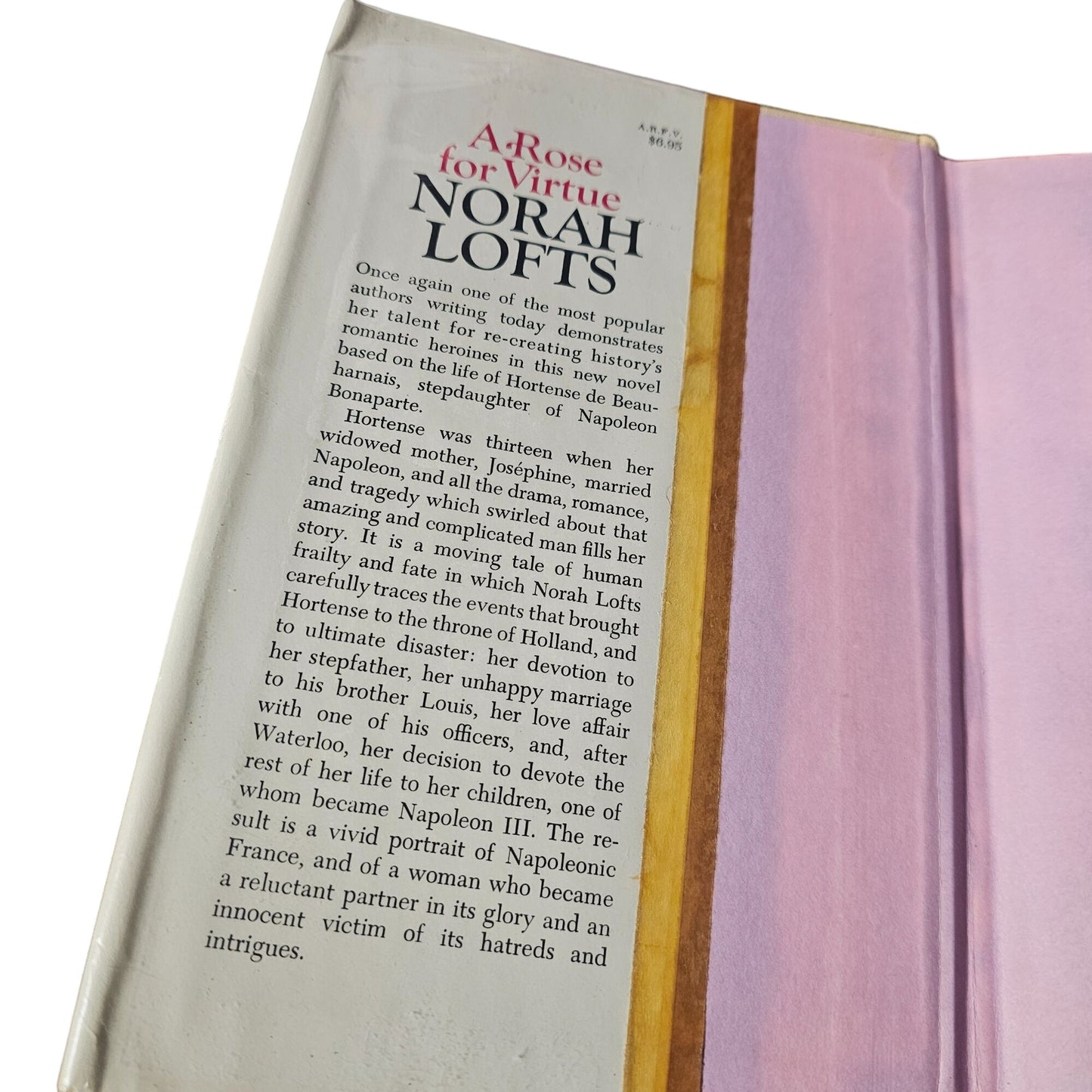 A Rose For Virtue By Norah Lofts 1971 First Edition Historical Fiction Novel Hardback