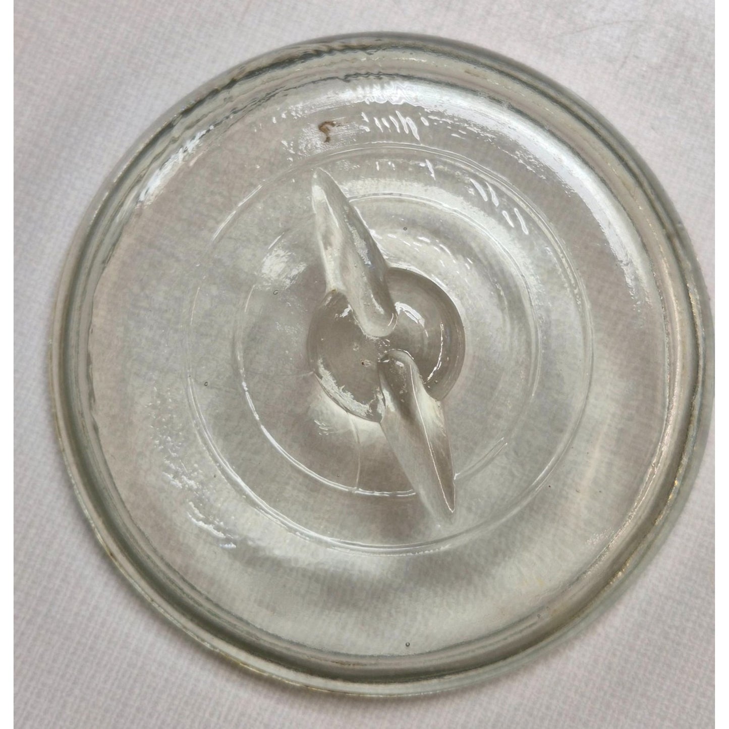 Vintage Drey Quart Clear Glass Jar, Wire Bale Lid 1920s Improved Ever Seal