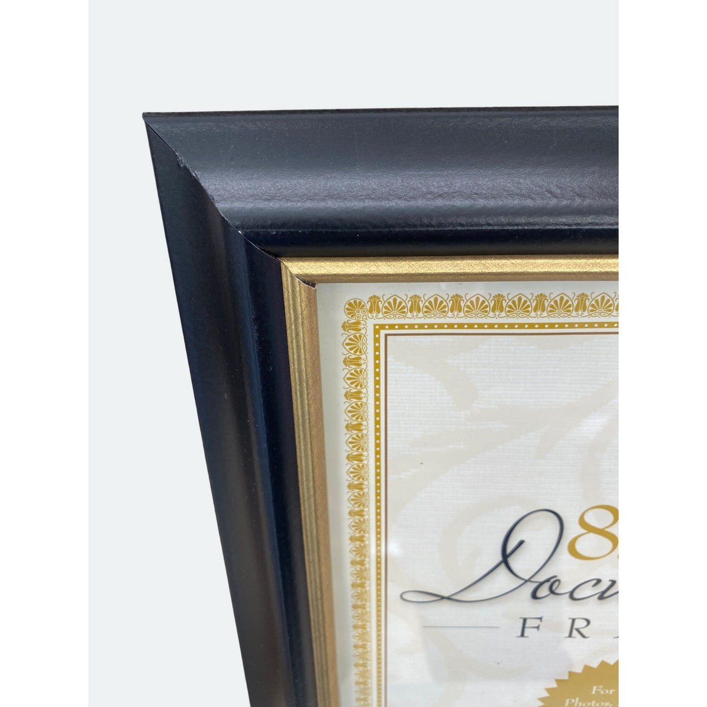 8.5x11" Black & Gold Document Frame