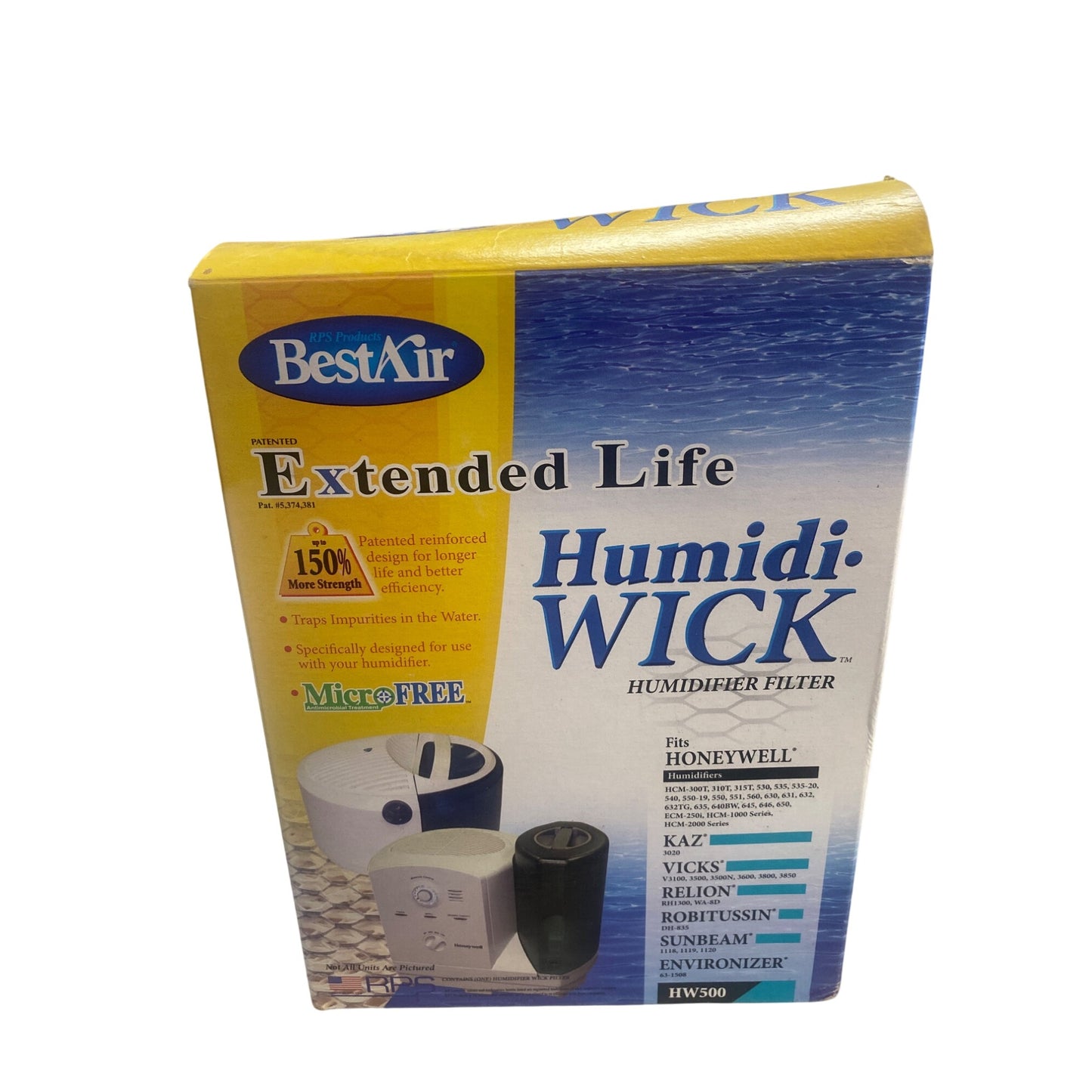 Vicks V3500 Natural Mist Humidifier With BestAir Humid-Wick Filter