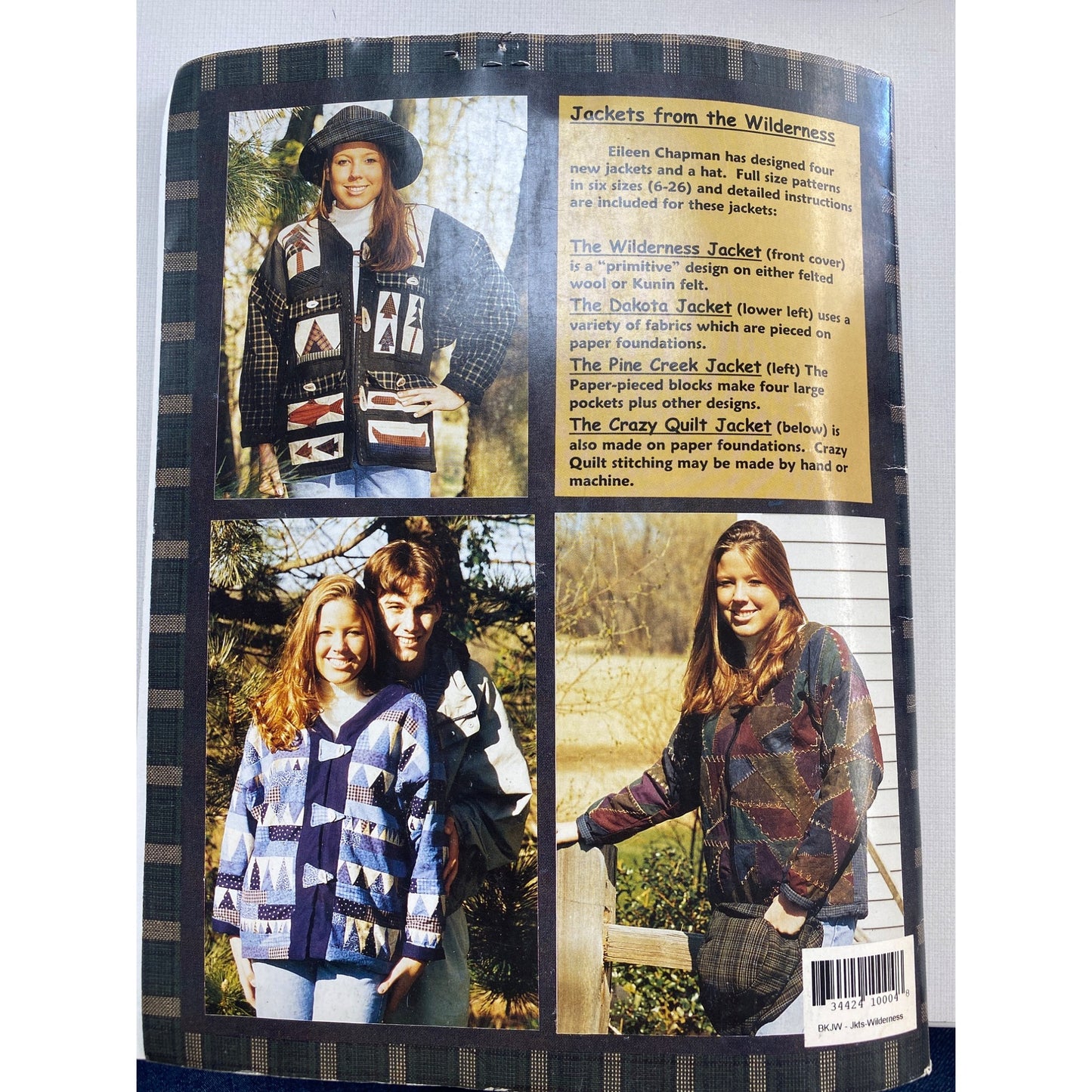 Jackets From The Wilderness Pattern Book By Eileen Chapman
