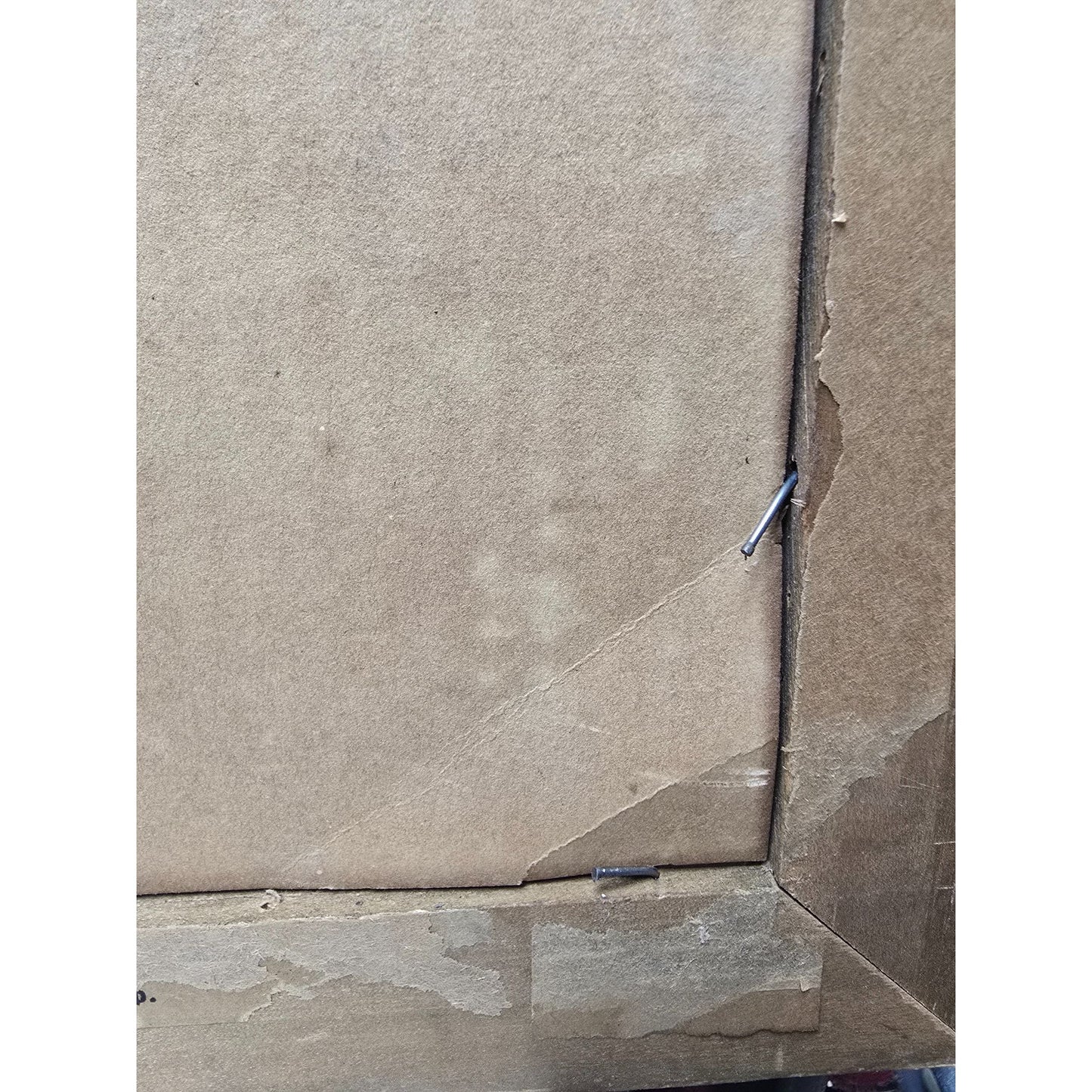 Antique Framed Portrait Young Child With Apple In Gold Gilded Ornate Frame 16"x20" Under Glass