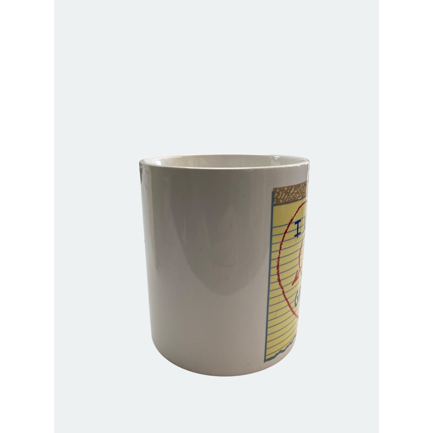 I Love My Grandpa Ceramic Mug With Star Handle - White With Heart Embroidery Design - 10 Oz - Gift For Grandparents