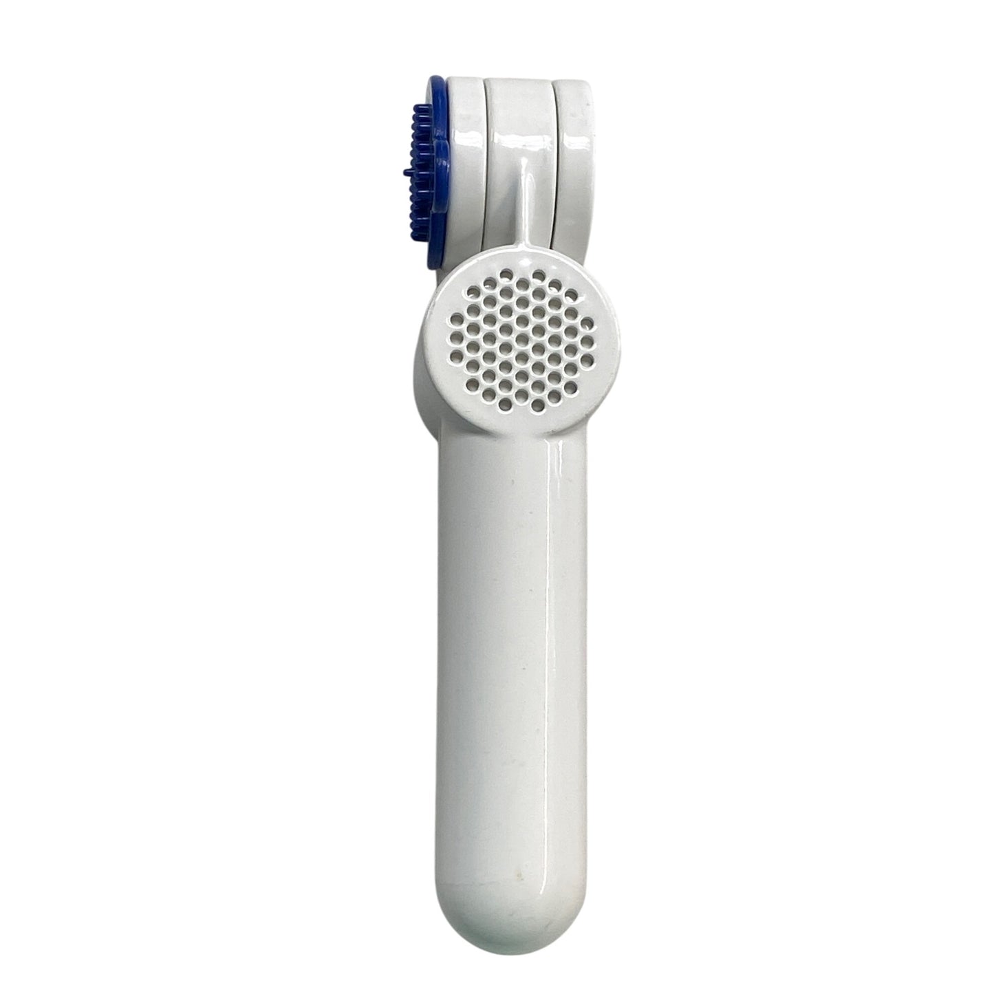 Tupperware White & Blue Garlic Press