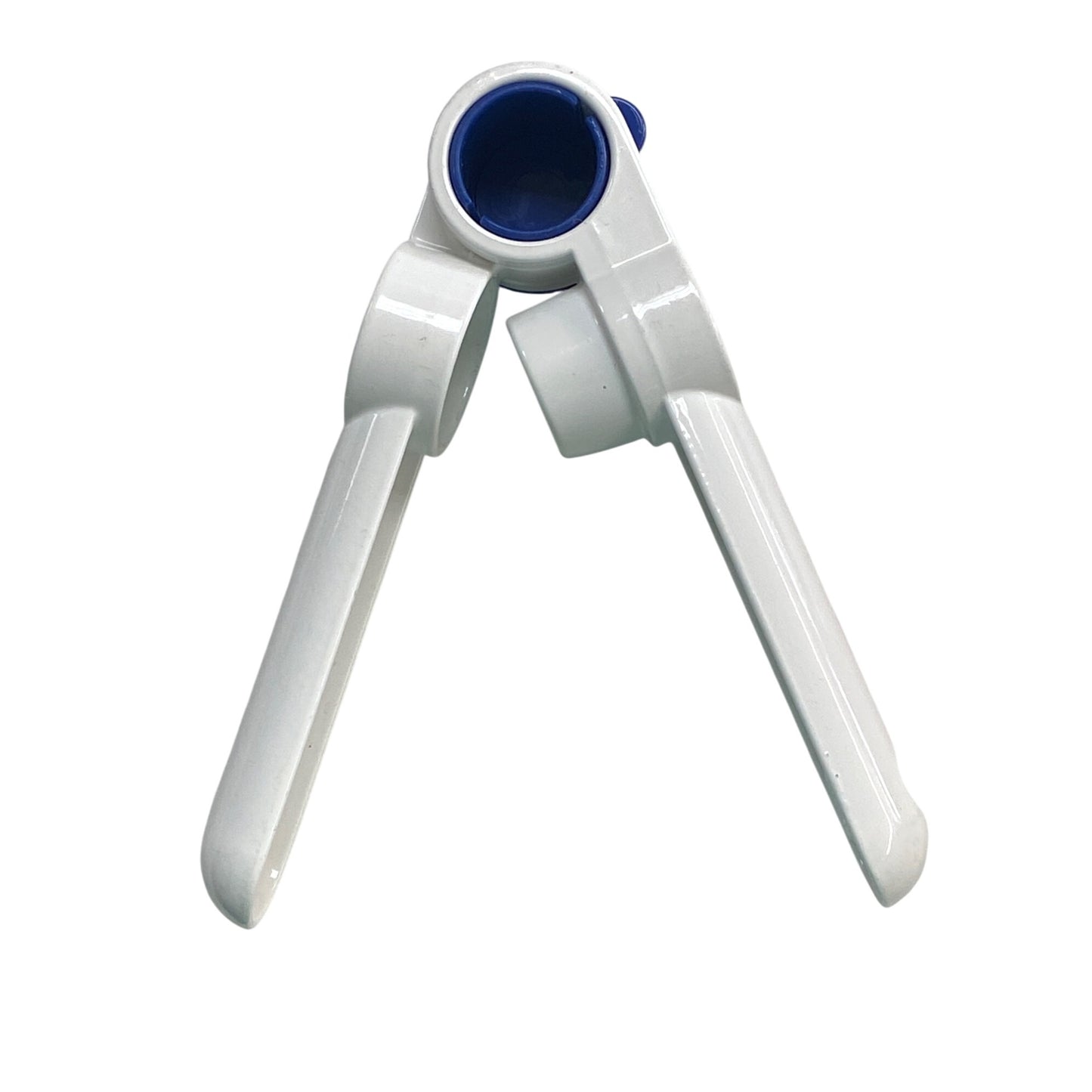 Tupperware White & Blue Garlic Press