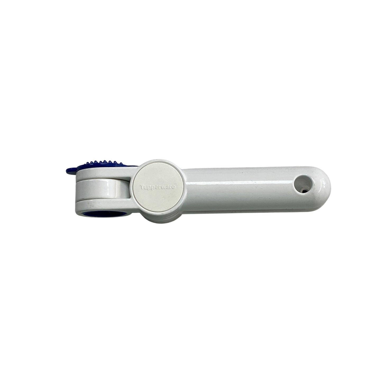 Tupperware White & Blue Garlic Press