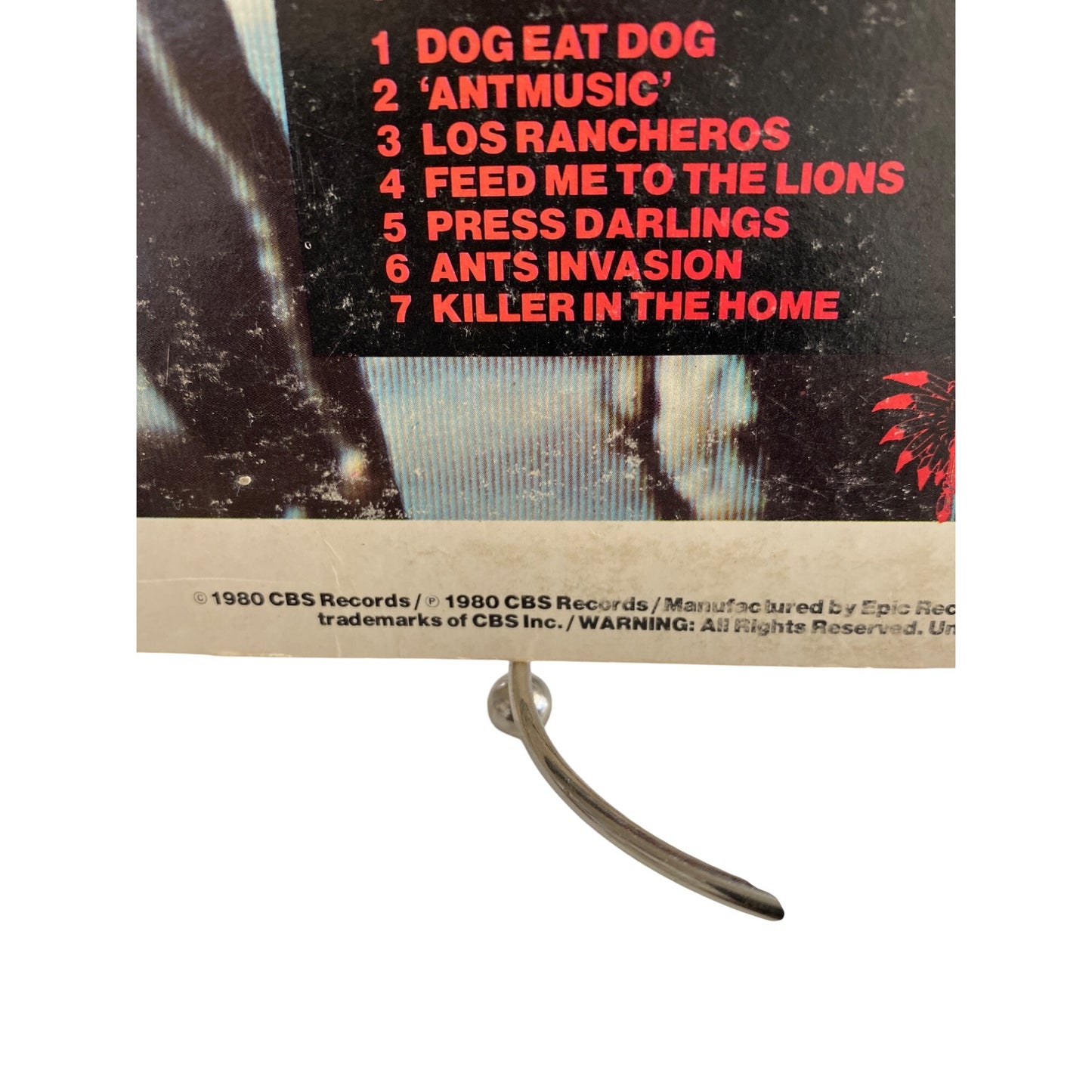 Adam And The Ants "Kings Of The Wild Frontier" Vinyl Record 1980 Epic