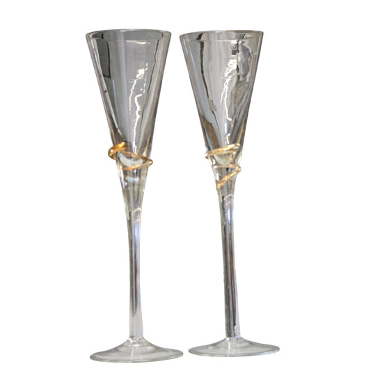 Crystal Champagne Gold Swirl