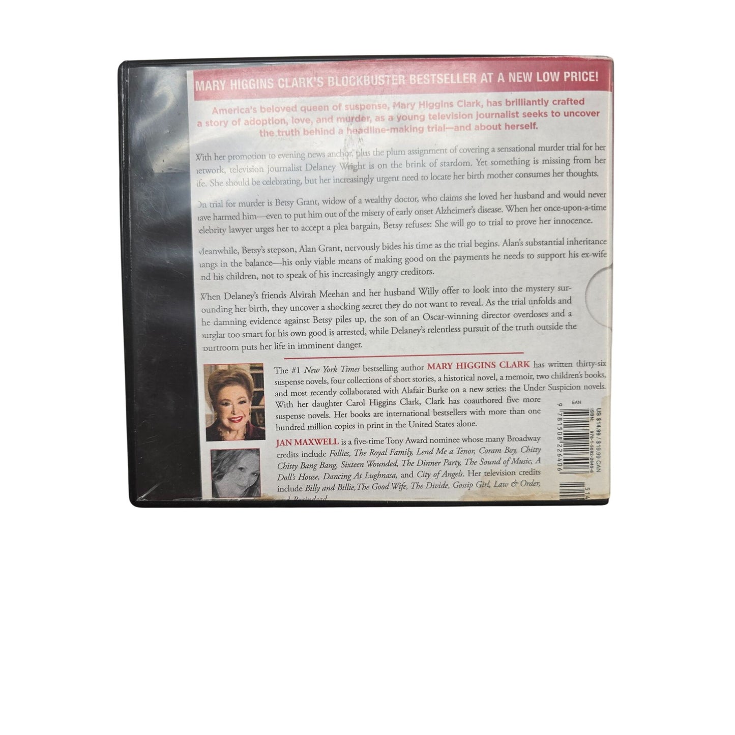 "As Time Goes By" By Mary Higgins Clark Audio CD Set  7 Discs