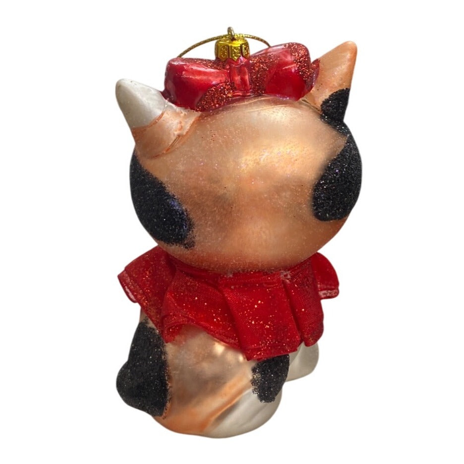 Calico Cat Christmas Ornament
