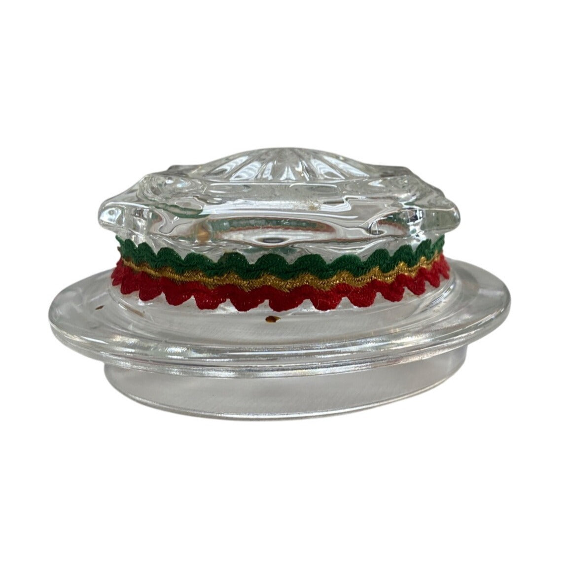 Glass Holiday Jar Poinsettias