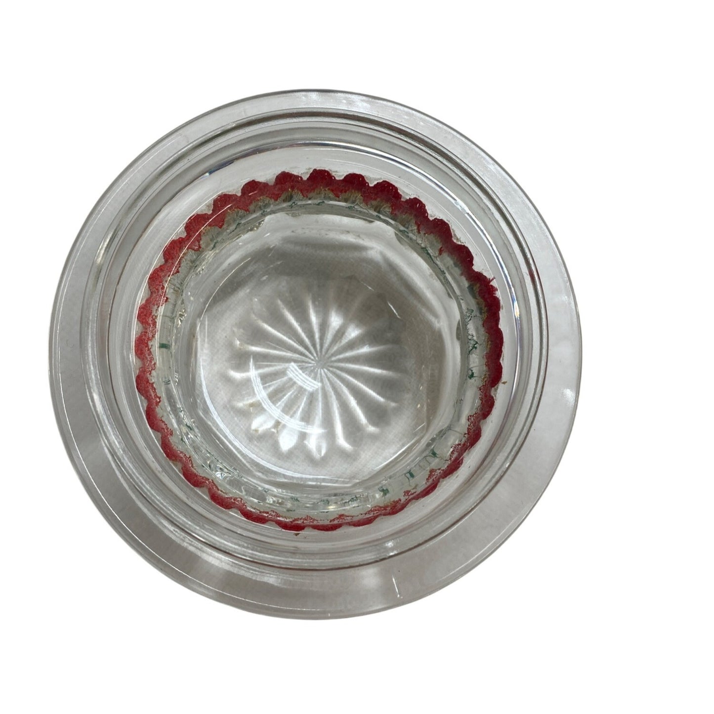 Glass Holiday Jar Poinsettias