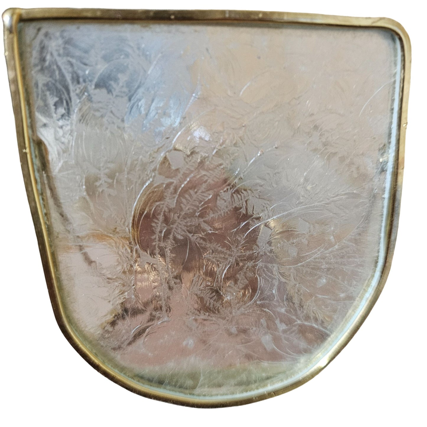 Stained Glass Angel Figurine With Trumpet - Gold Trim & Crystal Halo