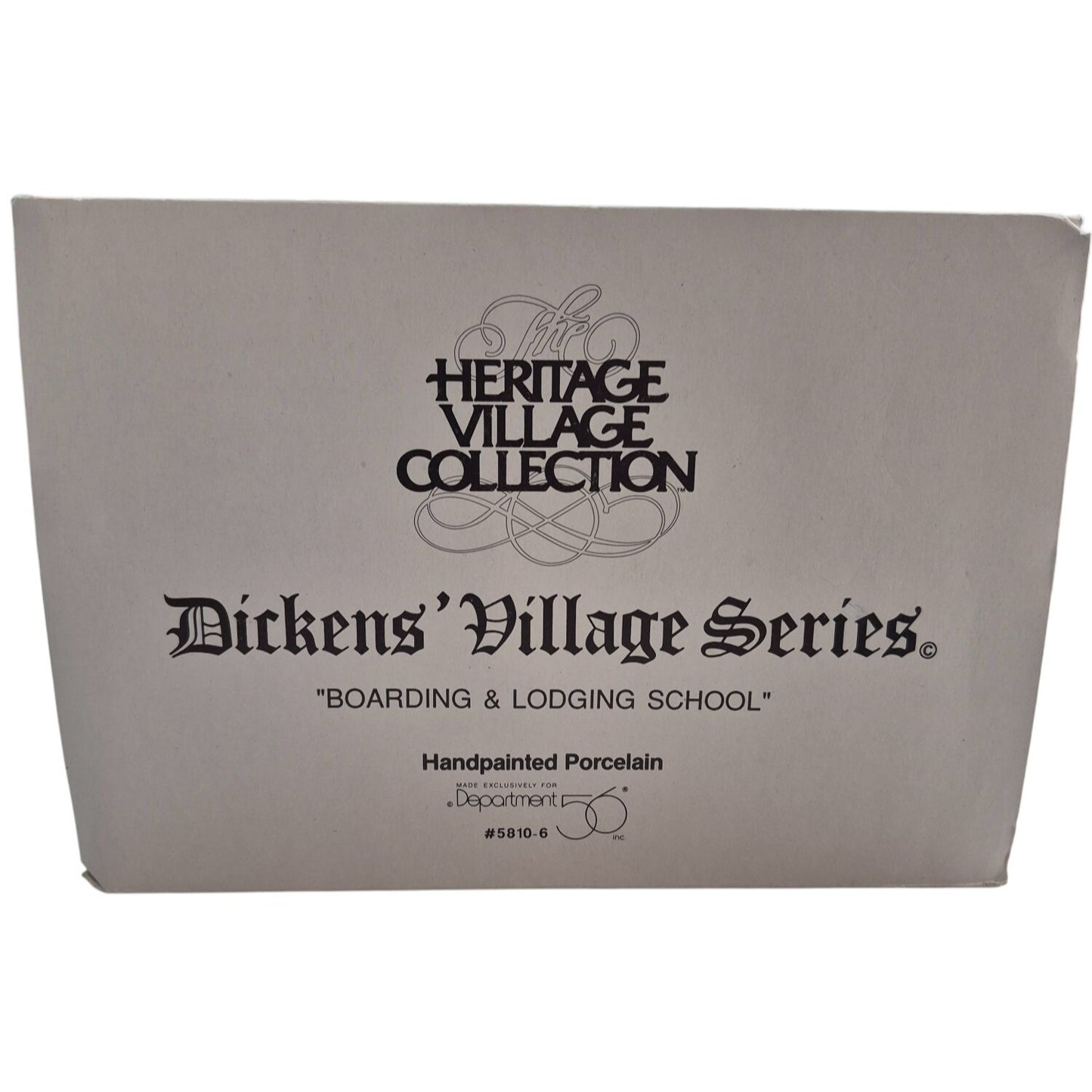 Heritage Village Collection Dickens Village 1994 Series Boarding & Lodging School