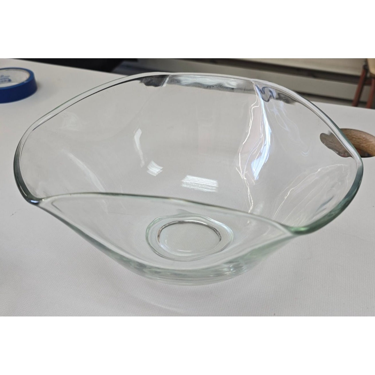 Mid‑Century Clear Glass Console Bowls  - SET 2