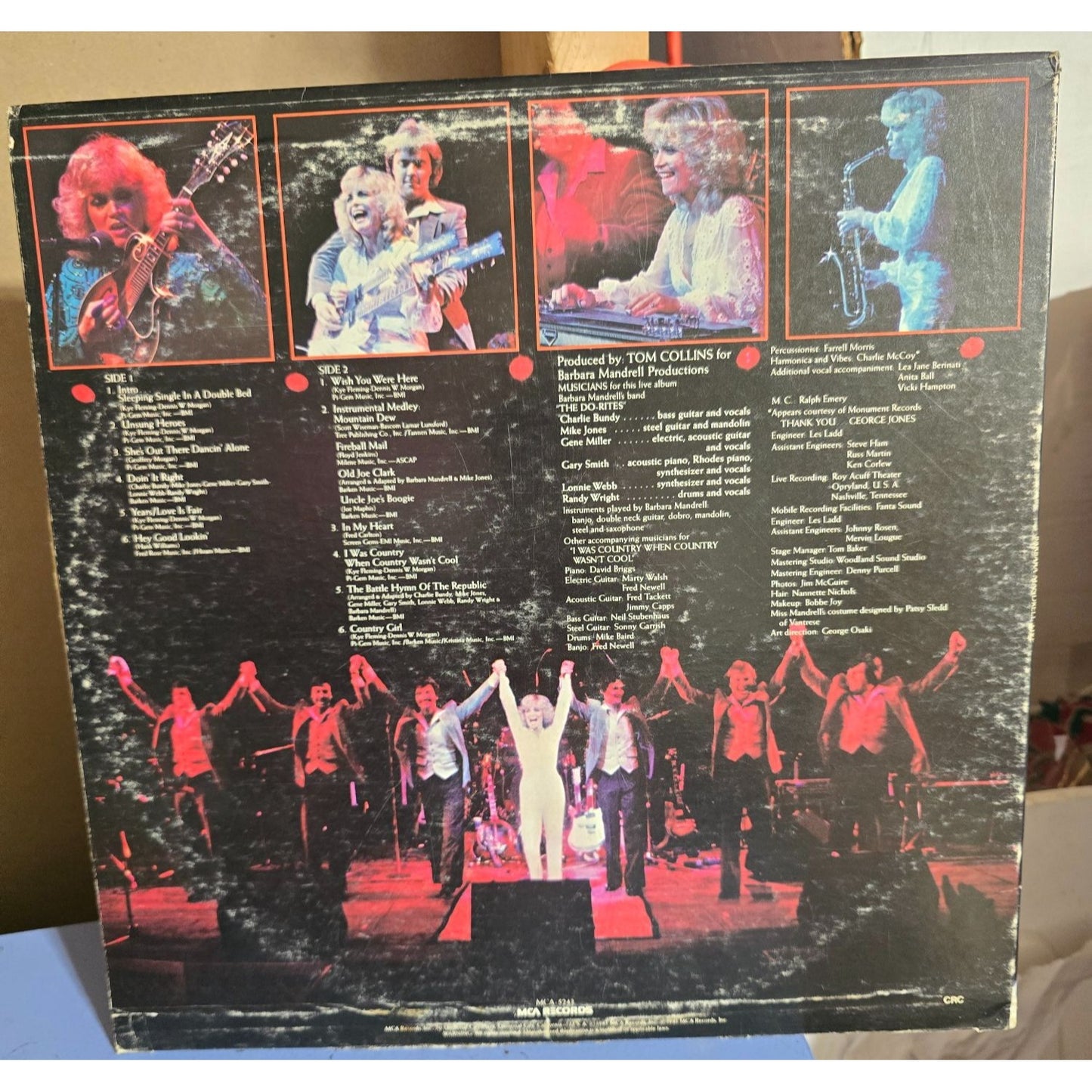 Barbara Mandrell Live Vinyl Record Album 1981 Country Music