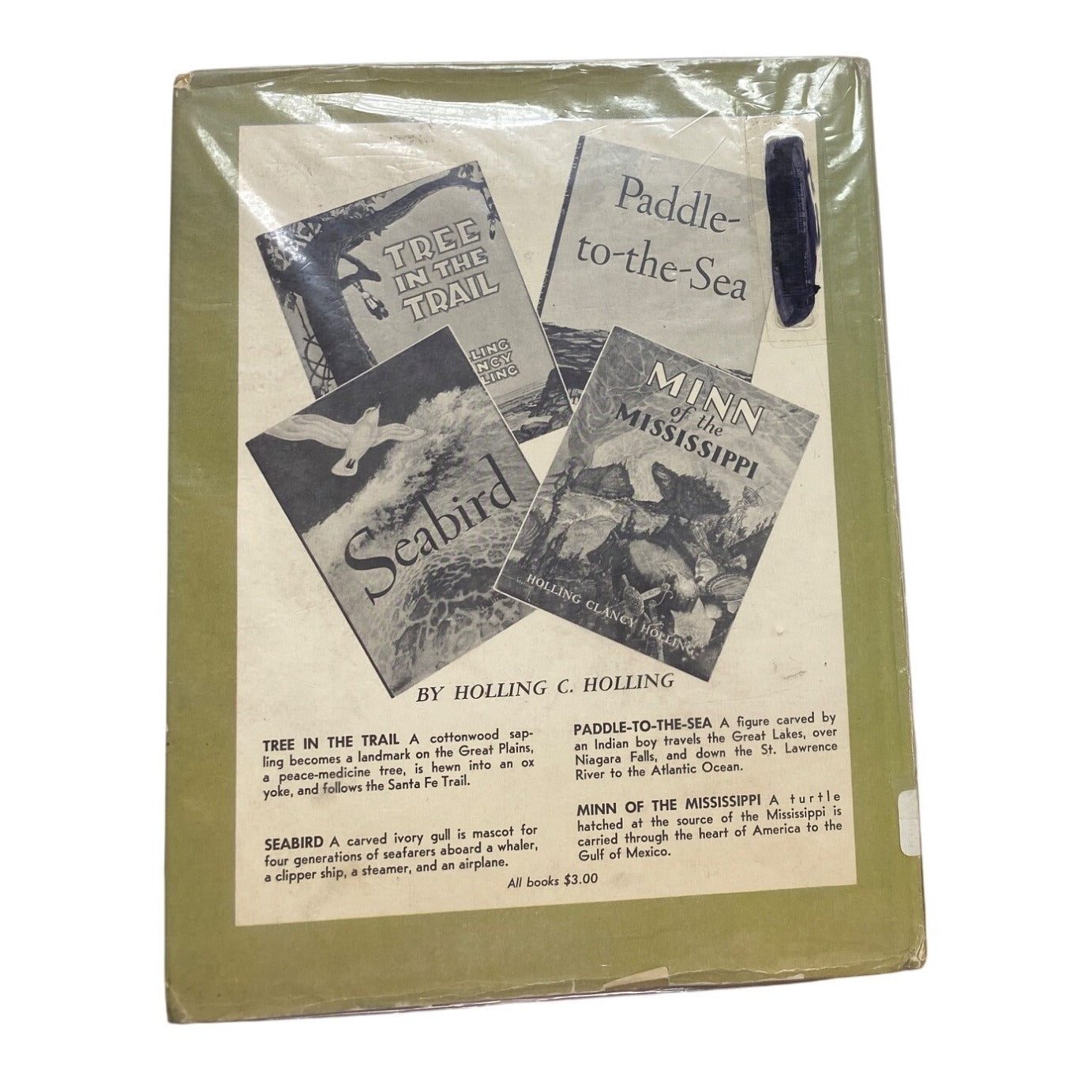 Minn Of The Mississippi Hardcover Book By Holling Clancy Holling 1st Edition 1951